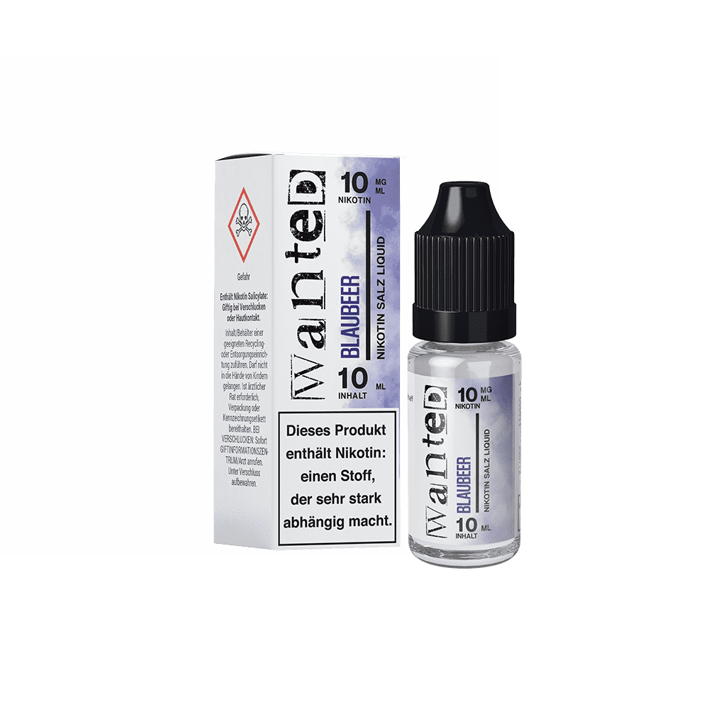 Liquid Blaubeer - Wanted Overdosed Nikotinsalz 10mg
