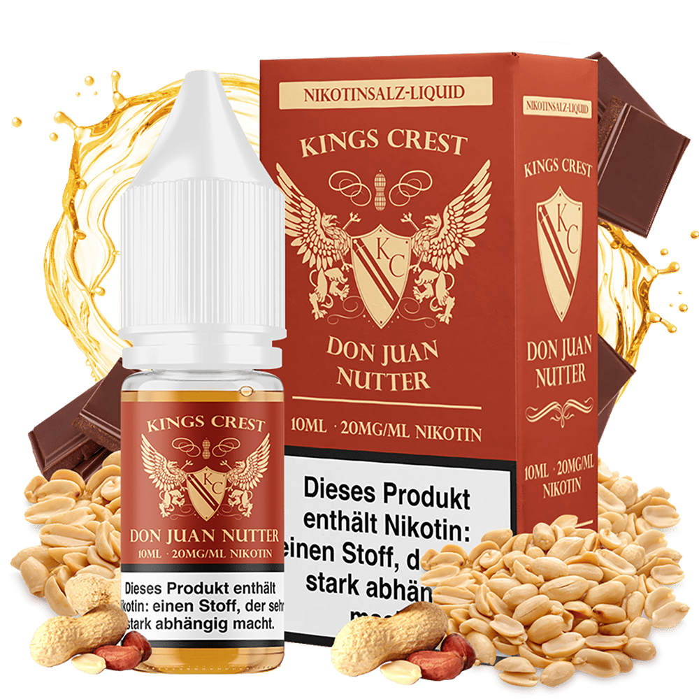 Kings Crest Nikotinsalz - Don Juan Nutter - 20mg Kings Crest Nikotinsalz - Don Juan Nutter - 20mg