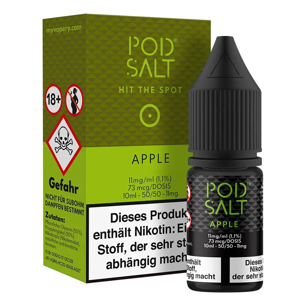 Liquid Apple - Pod Salt Core Nikotinsalz 11mg Liquid Apple - Pod Salt Core Nikotinsalz 11mg