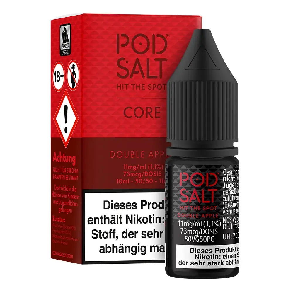 Liquid Double Apple - Pod Salt Core Nikotinsalz Liquid Double Apple - Pod Salt Core Nikotinsalz