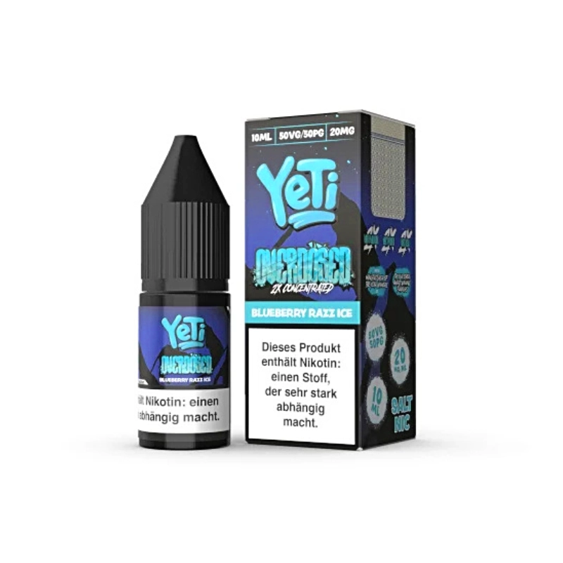 Yeti Overdosed Blueberry Razz Ice Nikotinsalz Liquid Yeti Overdosed Blueberry Razz Ice Nikotinsalz Liquid