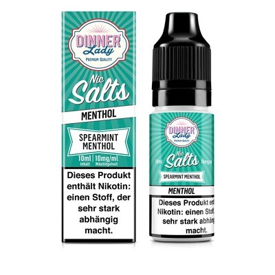 Liquid Spearmint Menthol - Dinner Lady Nikotinsalz 10mg Liquid Spearmint Menthol - Dinner Lady Nikotinsalz 10mg