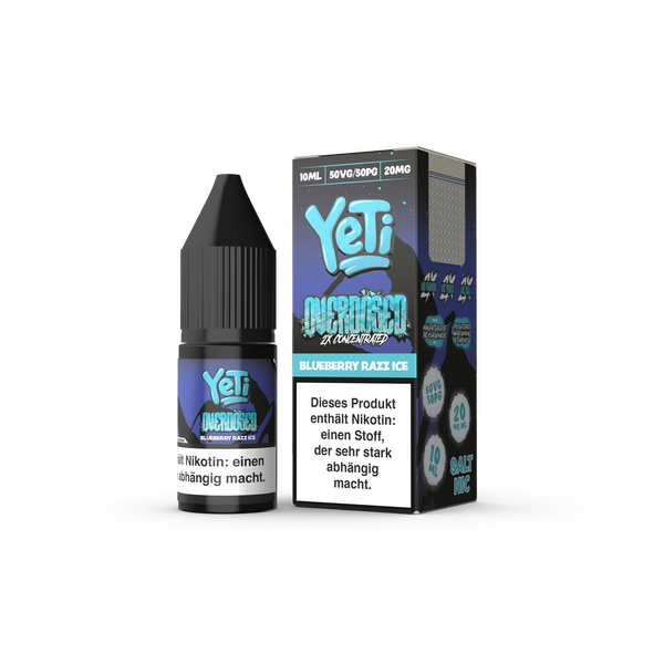 Liquid Blueberry Razz Ice - Yeti Overdosed Nikotinsalz 20mg