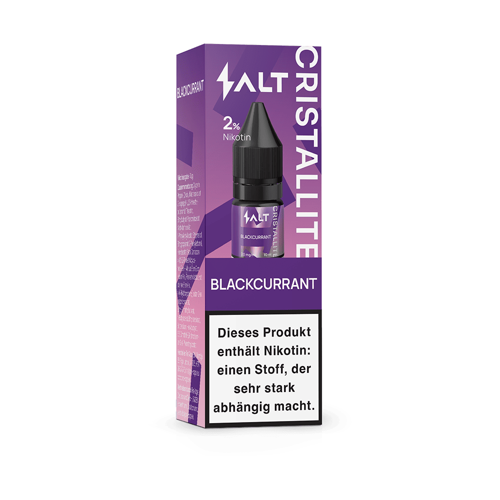 SALT Cristallite Nikotinsalz - Blackcurrant - 10ml Liquid 20mg  C