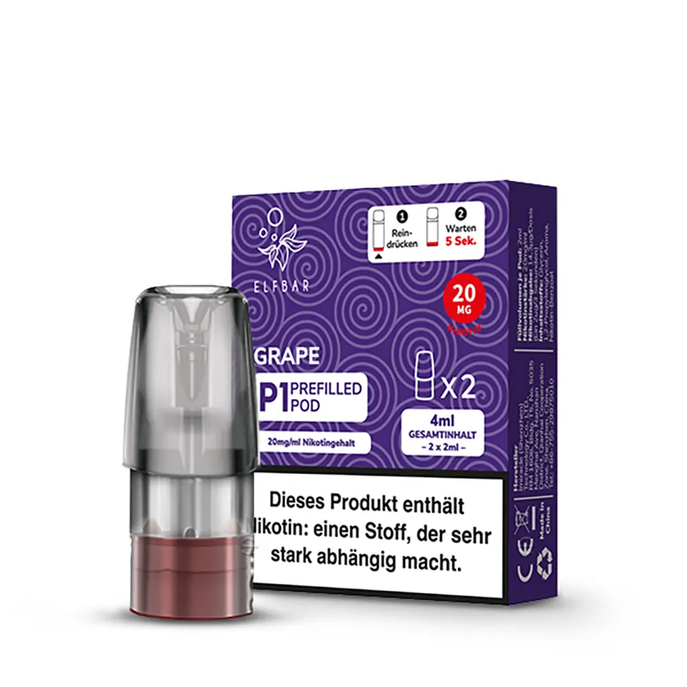 Elfbar - Mate 500 Pods Grape Nikotinsalz 20mg