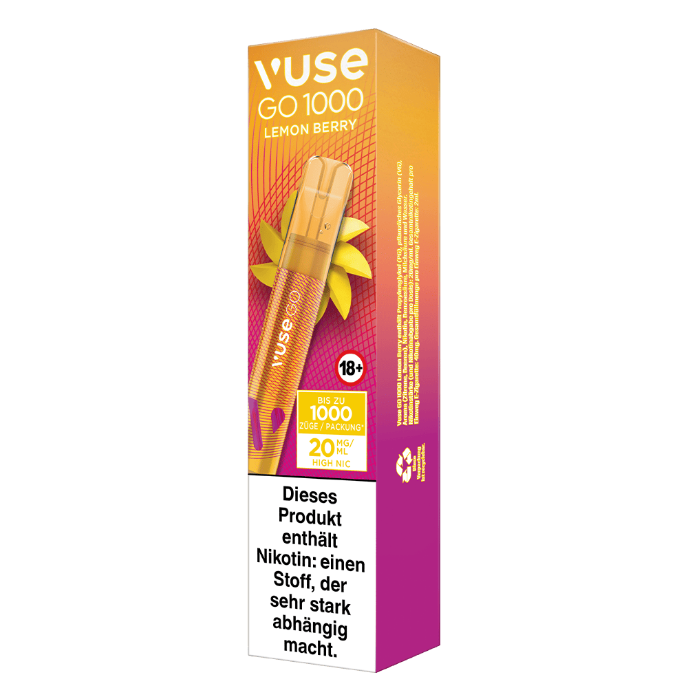 Vuse GO 1000 Lemon Berry 20mg Vuse GO 1000 Lemon Berry 20mg