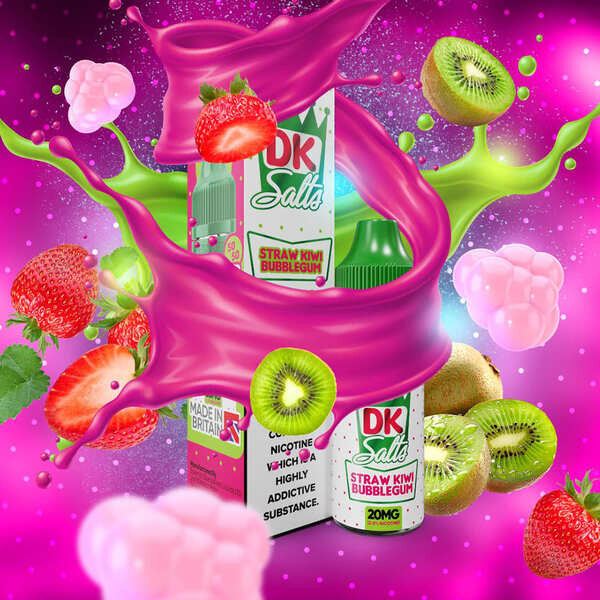 DK Salts Nikotinsalz - Straw Kiwi Bubblegum - Liquid 20mg 10ml C DK Salts Nikotinsalz - Straw Kiwi Bubblegum - Liquid 20mg 10ml C
