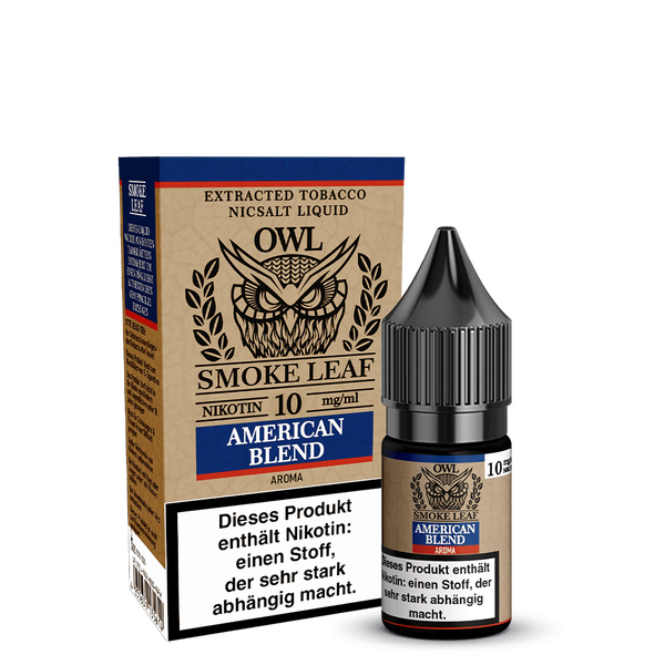 OWL Smoke Leaf Nkotinsalz - American Blend Tobacco - 10mg OWL Smoke Leaf Nkotinsalz - American Blend Tobacco - 10mg