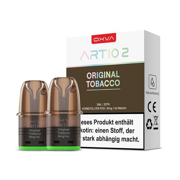 Oxva Artio 2 Einweg Pod Original Tobacco 8mg Nikotinsalz 2ml Oxva Artio 2 Einweg Pod Original Tobacco 8mg Nikotinsalz 2ml