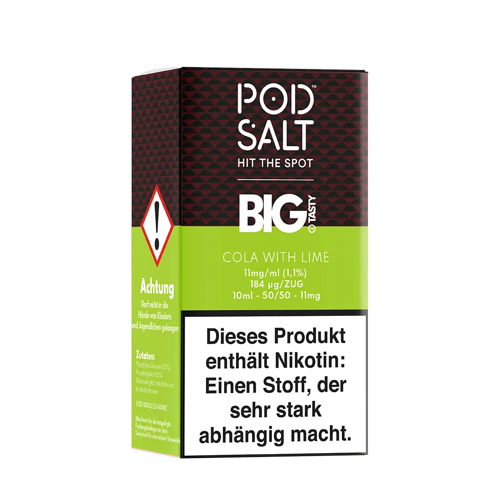 Liquid Cola with Lime - Pod Salt Fusion Nikotinsalz Liquid Cola with Lime - Pod Salt Fusion Nikotinsalz