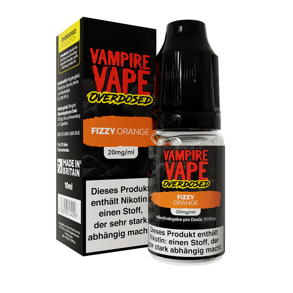 Vampire Vape Nikotinsalz - Fizzy Orange - Liquid 20mg 10ml  C