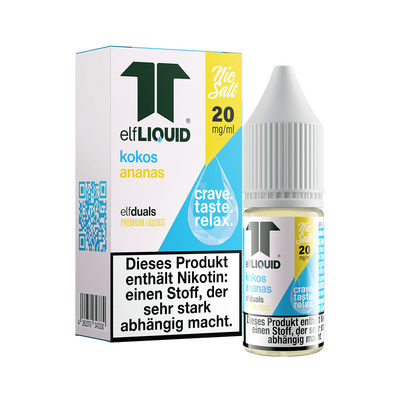 Elf-Liquid - Kokos Ananas - Nikotinsalz Liquid 20mg Elf-Liquid - Kokos Ananas - Nikotinsalz Liquid 20mg