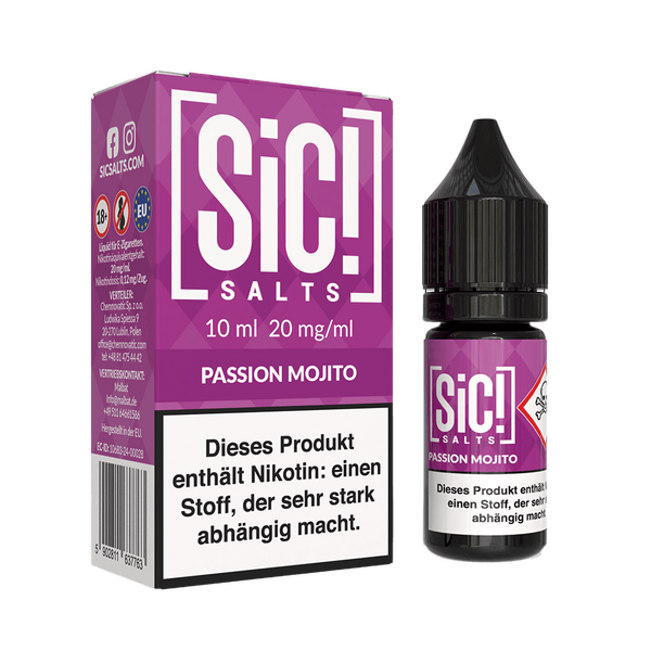 SIC Nikotinsalz Liquid - Passion Mojito - 20mg SIC Nikotinsalz Liquid - Passion Mojito - 20mg