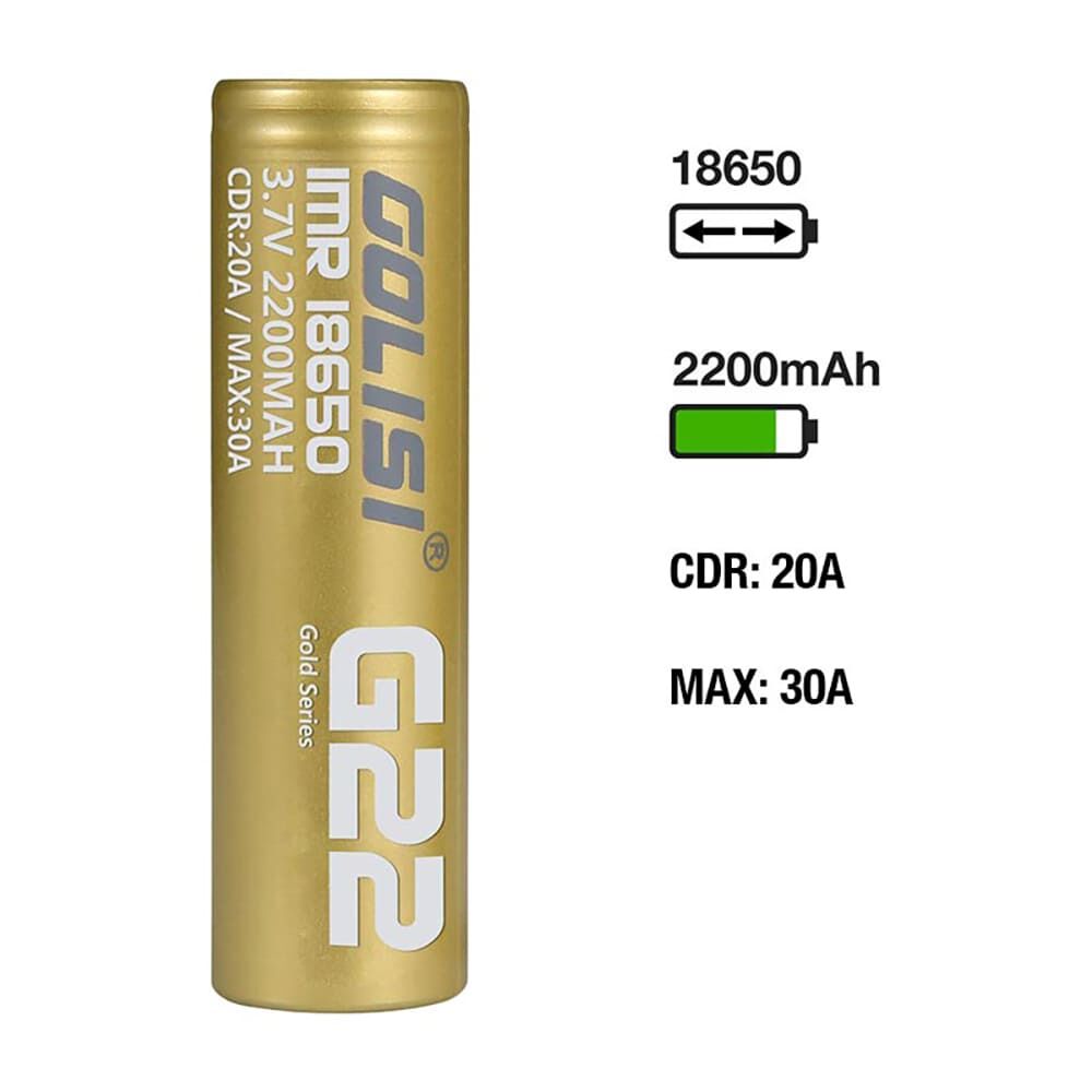 Golisi G22 Akku 18650 2200mAh/20A Golisi G22 Akku 18650 2200mAh/20A