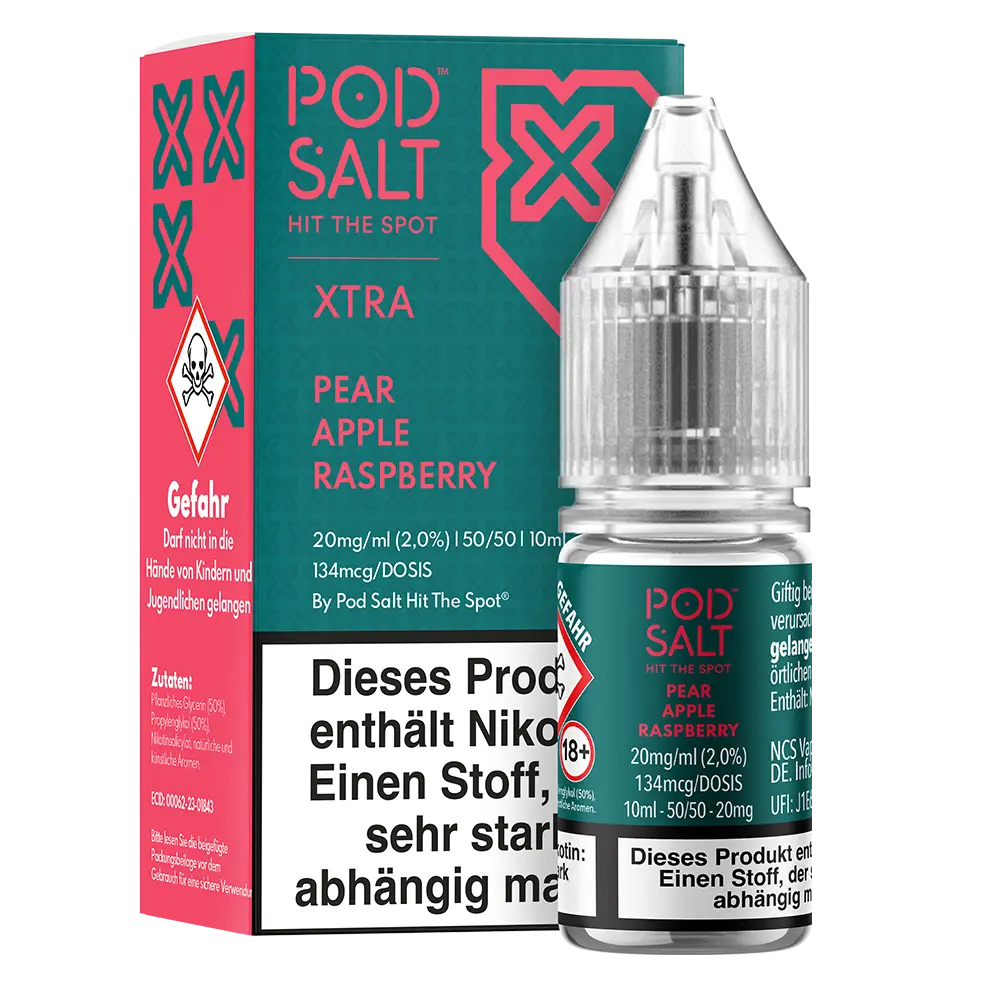 Liquid Pear Apple Raspberry - Pod Salt Xtra Nikotinsalz 20mg Liquid Pear Apple Raspberry - Pod Salt Xtra Nikotinsalz 20mg
