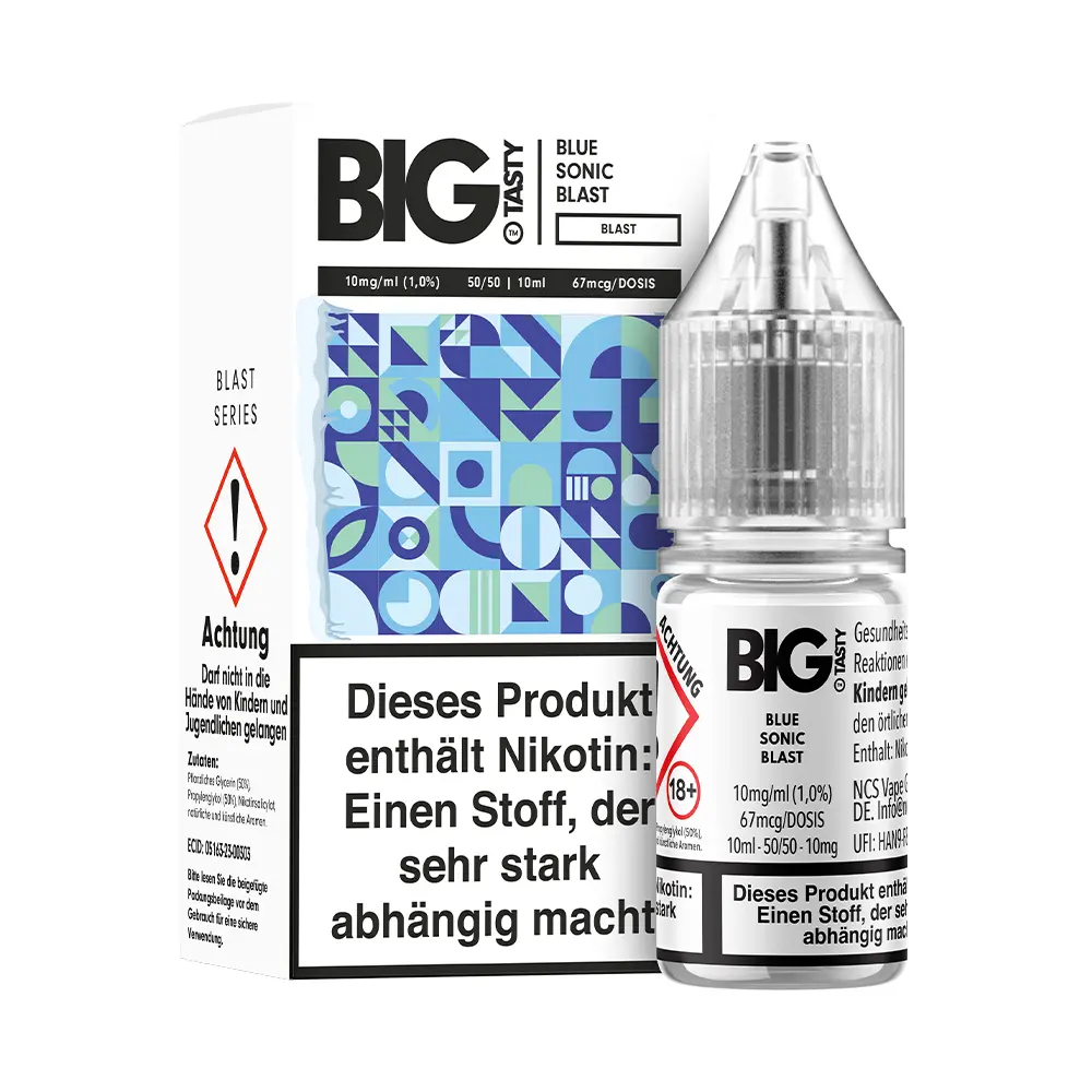 Liquid Blue Sonic Blast - Big Tasty Nikotinsalz 10mg Liquid Blue Sonic Blast - Big Tasty Nikotinsalz 10mg