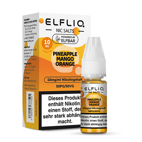 Liquid Pineapple Mango Orange - Elfliq Nikotinsalz 10mg