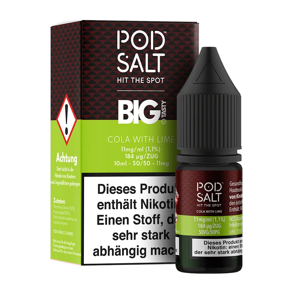 Liquid Cola with Lime - Pod Salt Fusion Nikotinsalz Liquid Cola with Lime - Pod Salt Fusion Nikotinsalz