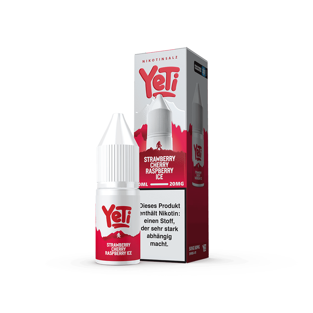 Liquid Strawberry Cherry Raspberry Ice - Yeti Summit Nikotinsalz 20mg