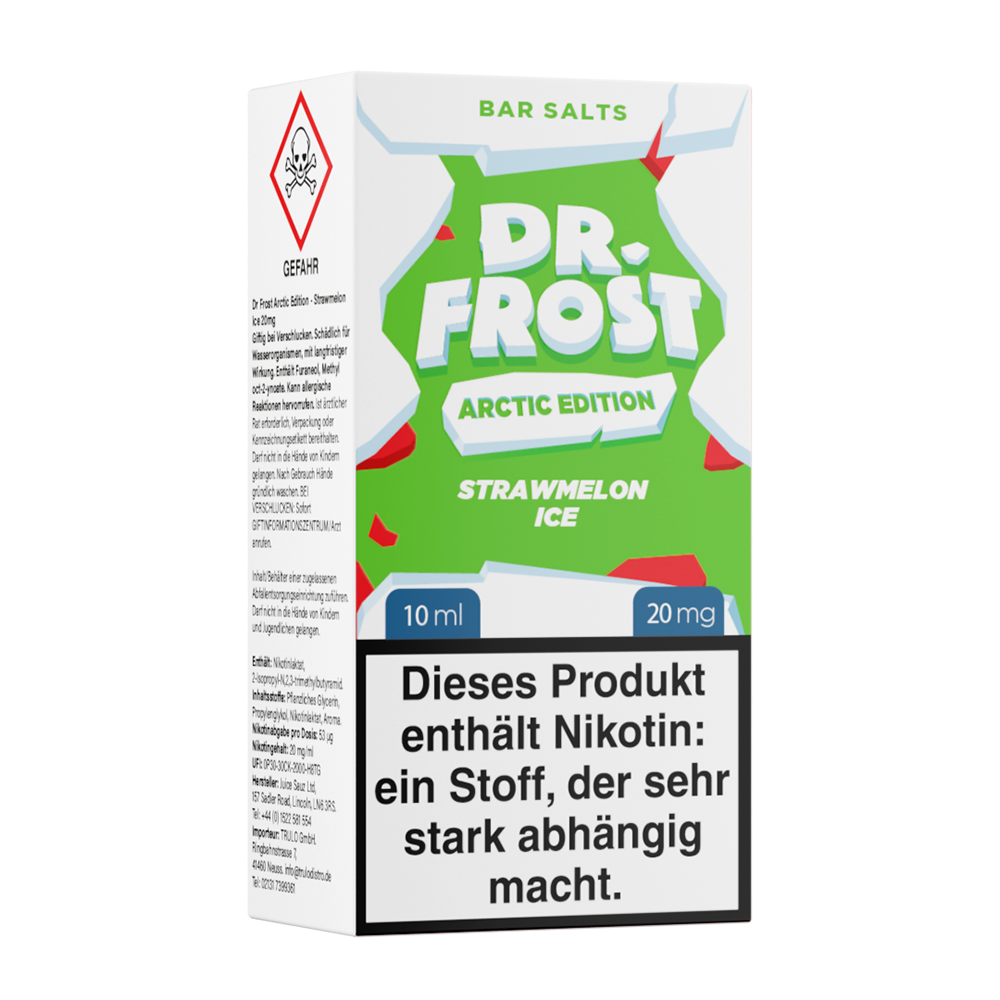 Liquid Strawmelon Ice - Dr. Frost Nikotinsalz 20mg Liquid Strawmelon Ice - Dr. Frost Nikotinsalz 20mg