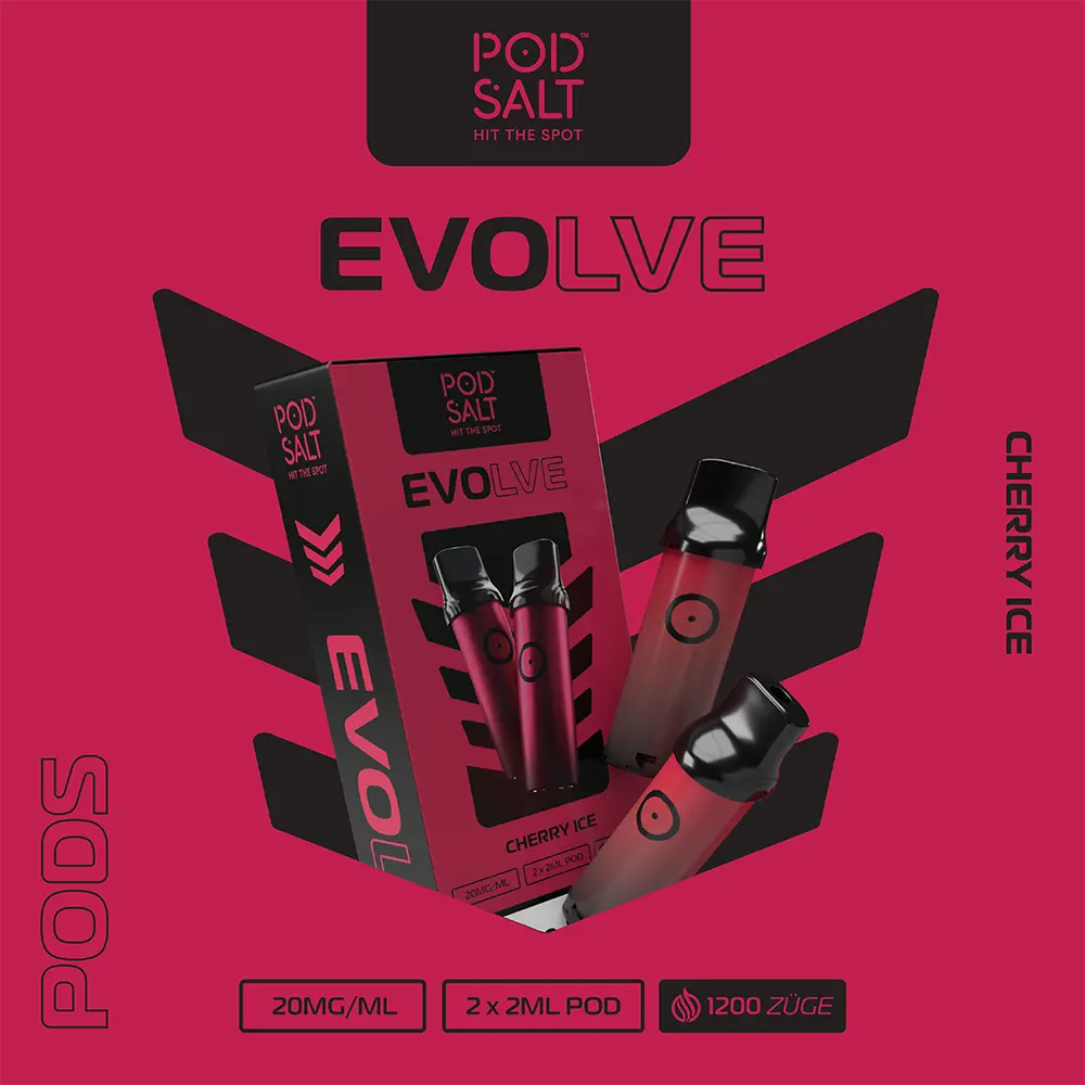Pod Salt Evolve Pod - Cherry Ice - 20mg Nikotinsalz Pod Salt Evolve Pod - Cherry Ice - 20mg Nikotinsalz