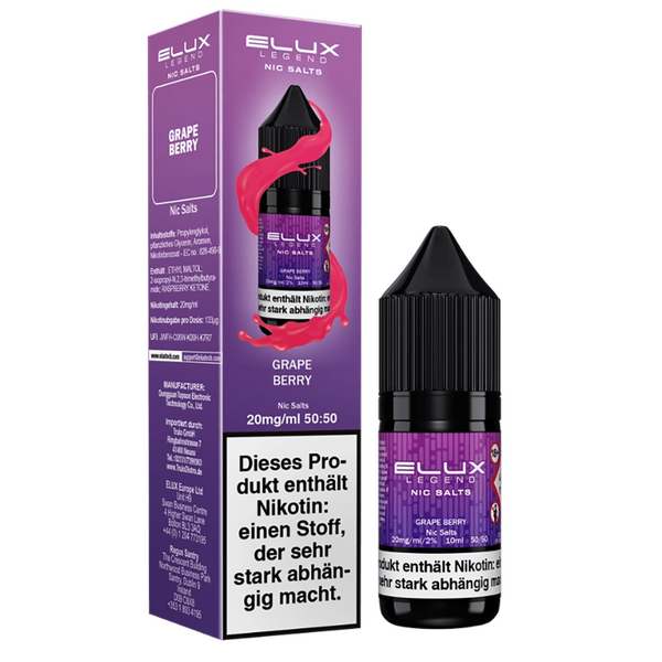 Liquid Grape Berry - Elux Nikotinsalz 20mg Liquid Grape Berry - Elux Nikotinsalz 20mg
