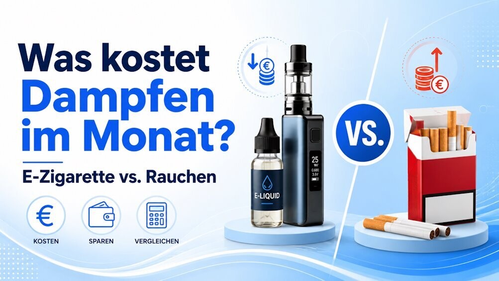 Was kostet Dampfen im Monat? E-Zigarette vs. Rauchen