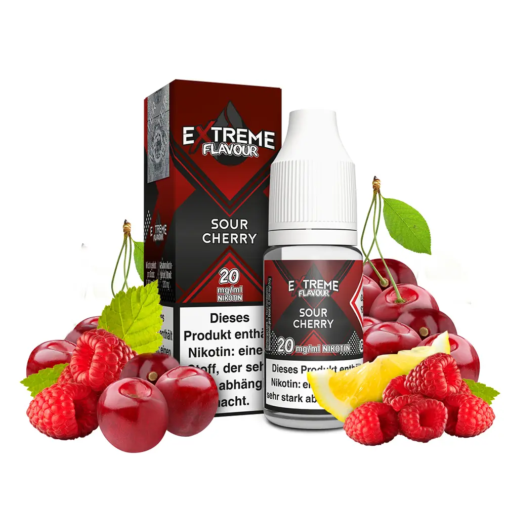 Liquid Cherry Sour - Extreme Flavour Overdosed Hybrid Nikotinsalz Liquid Cherry Sour - Extreme Flavour Overdosed Hybrid Nikotinsalz