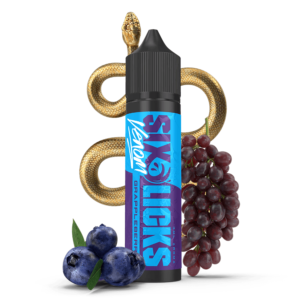 Six Licks Venom Longfill - Grappleberry - 4ml in 60ml Flasche Six Licks Venom Longfill - Grappleberry - 4ml in 60ml Flasche