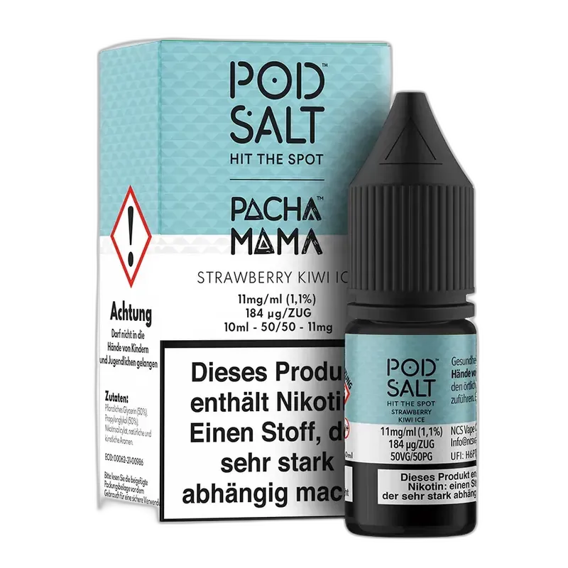 Liquid Strawberry Kiwi Ice - Pod Salt Fusion Nikotinsalz