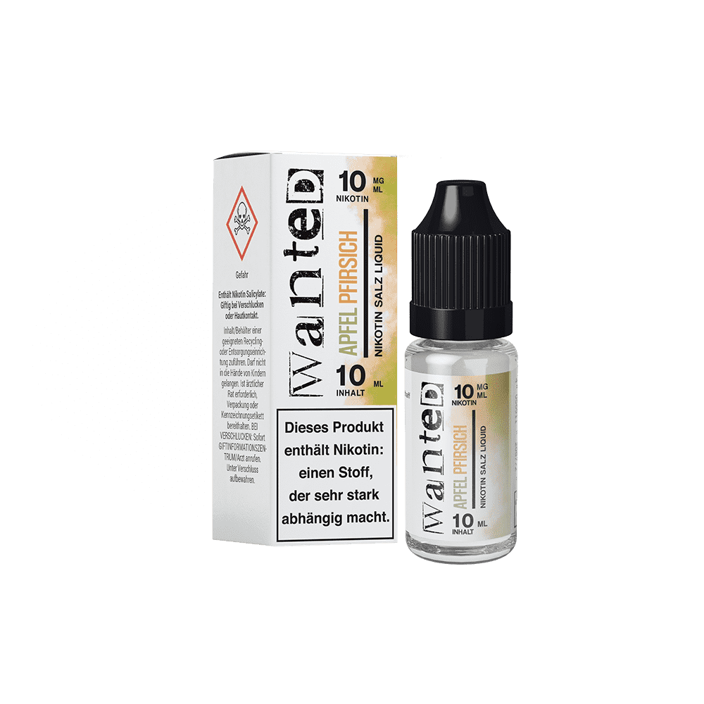 Liquid Apfel Pfirsich - Wanted Overdosed Nikotinsalz