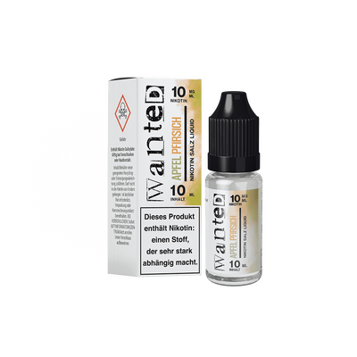 Liquid Apfel Pfirsich - Wanted Overdosed Nikotinsalz 10mG