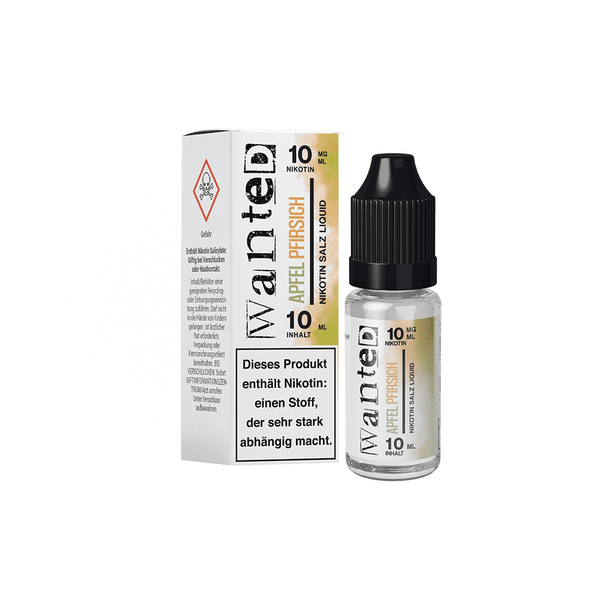 Liquid Apfel Pfirsich - Wanted Overdosed Nikotinsalz 10mG