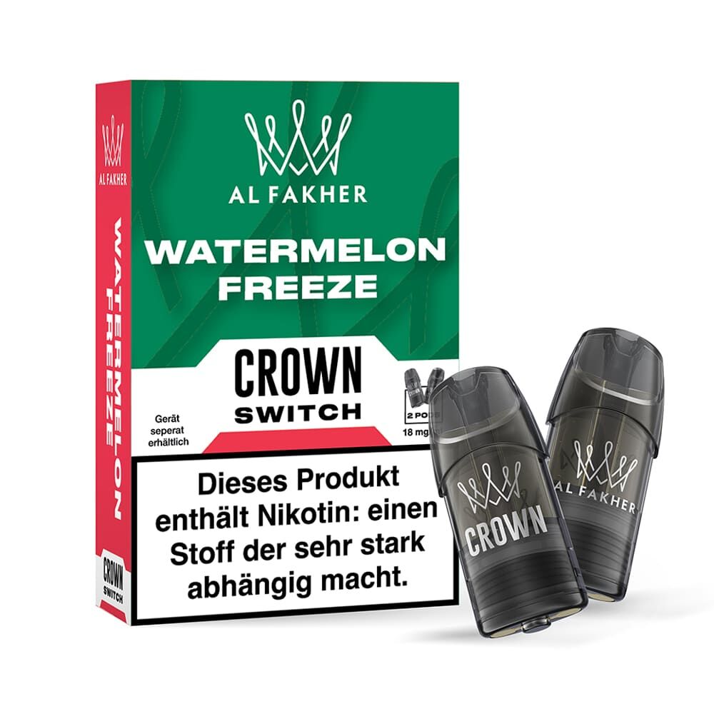 Al Fakher Crown Switch Einweg Pod - Watermelon Freeze - 18mg Nikotinsalz