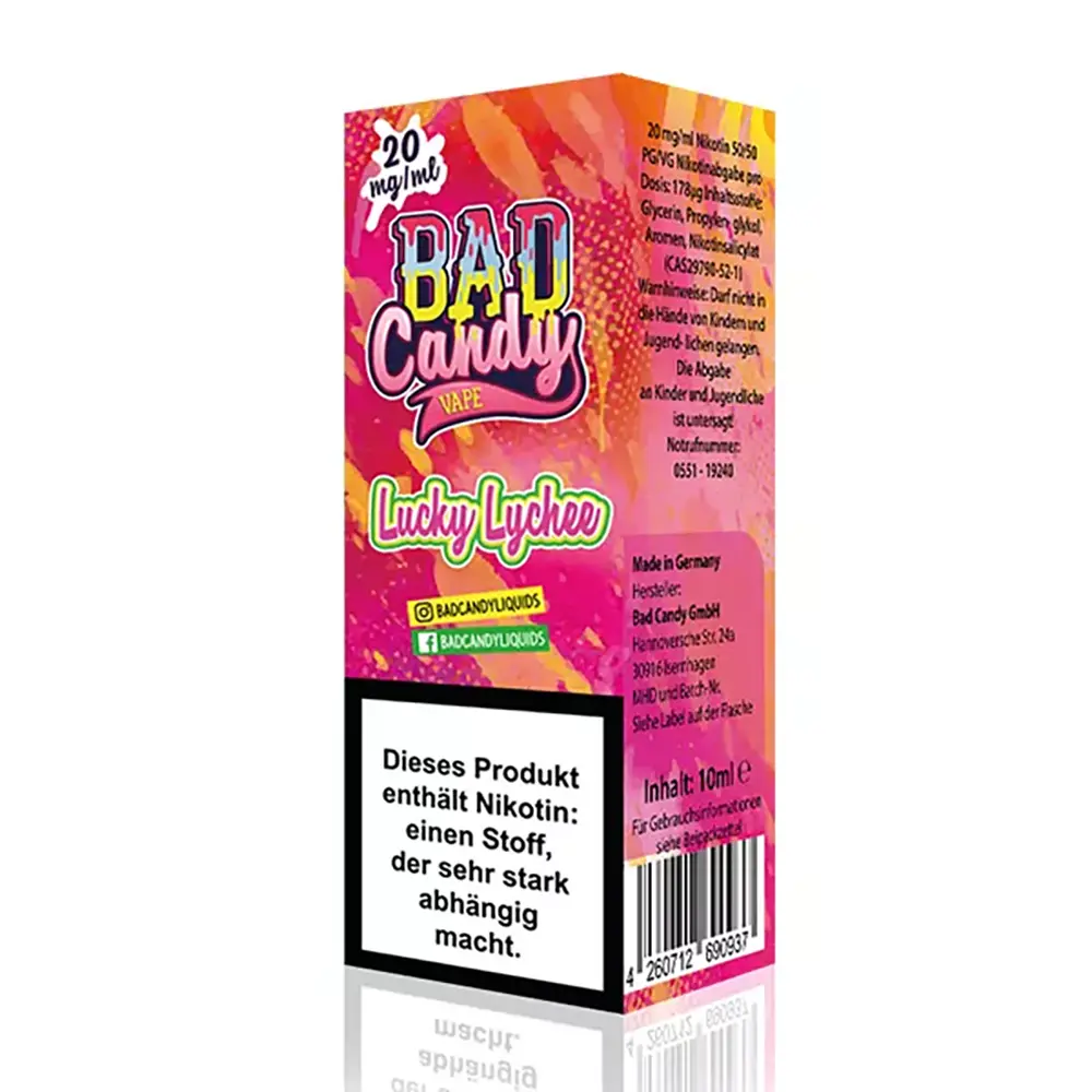 Bad Candy Nikotinsalz - Lucky Lychee - Liquid