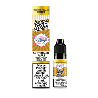 Dinner Lady Nikotinsalz Salted Caramel Waffle 50/50 10ml Liquid 10mg Dinner Lady Nikotinsalz Salted Caramel Waffle 50/50 10ml Liquid 10mg
