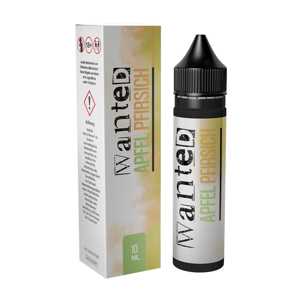 Wanted Aroma Longfill - Apfel Pfirsich - 10ml in 60ml Flasche C Wanted Aroma Longfill - Apfel Pfirsich - 10ml in 60ml Flasche C