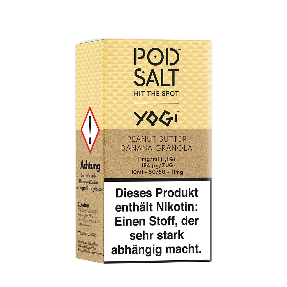 Liquid Peanut Butter Banana Granola - Pod Salt Fusion Nikotinsalz 11mg