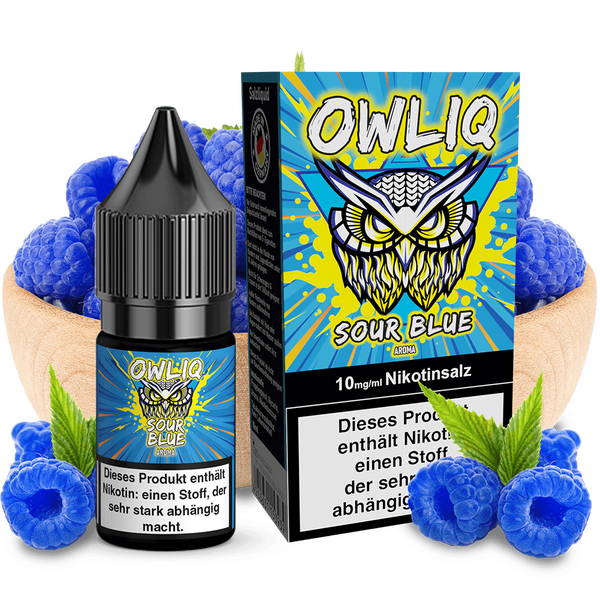 OWLIQ Nikotinsalz Sour Blue 10ml 10mg OWLIQ Nikotinsalz Sour Blue 10ml 10mg