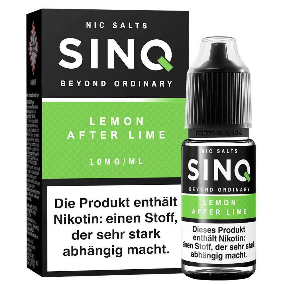 SINQ Nikotinsalz - Lemon After Lime - 10ml Liquid 10mg  C
