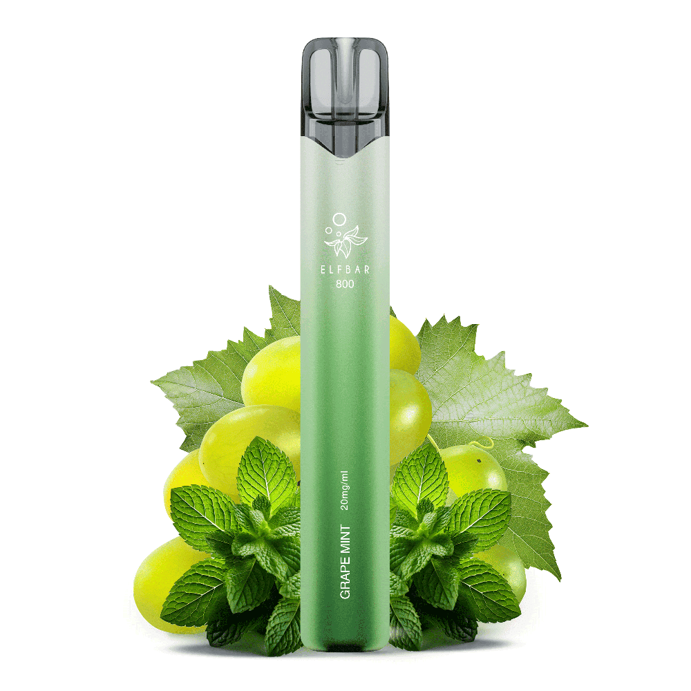 Elfbar 800 Einweg E-Zigarette Grape Mint 20mg Elfbar 800 Einweg E-Zigarette Grape Mint 20mg