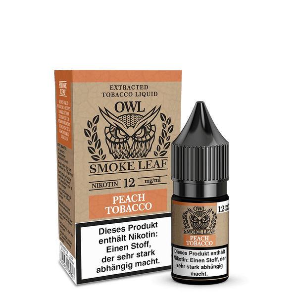 OWL Smoke Leaf Peach Tobacco Liquid 12mg
