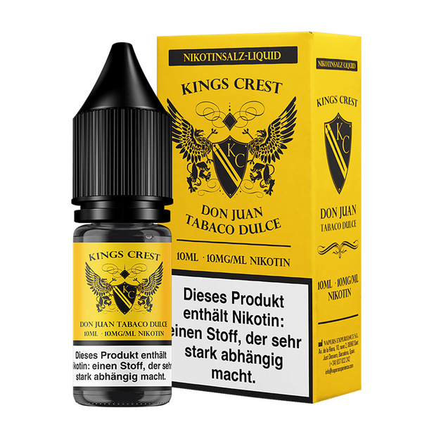 Kings Crest Nikotinsalz - Don Juan Tobaco Dulce - 10mg