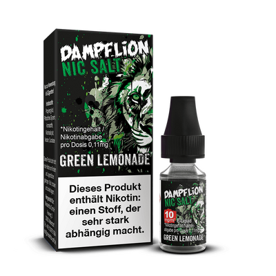 Dampflion Intense Nikotinsalz - Green Lemonade- 10ml Liquid 10mg C Dampflion Intense Nikotinsalz - Green Lemonade- 10ml Liquid 10mg C
