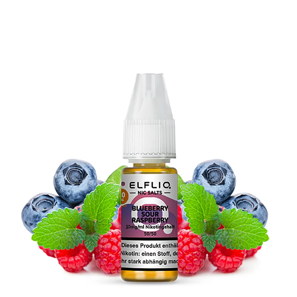 Liquid Blueberry Sour Raspberry - Elfliq Nikotinsalz 10mg