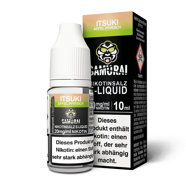 Liquid Itsuki Apfel Pfirsich - Samurai Nikotinsalz 20mg Liquid Itsuki Apfel Pfirsich - Samurai Nikotinsalz 20mg