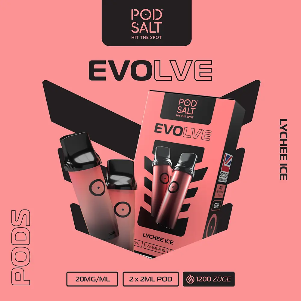 Pod Salt Evolve Pod - Lychee Ice - 20mg Nikotinsalz Pod Salt Evolve Pod - Lychee Ice - 20mg Nikotinsalz