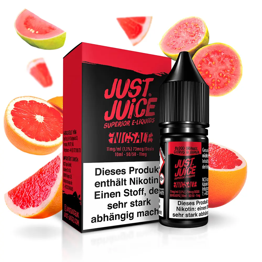 Just Juice Nikotinsalz - Blood Orange Citrus & Guava - 10ml Just Juice Nikotinsalz - Blood Orange Citrus & Guava - 10ml