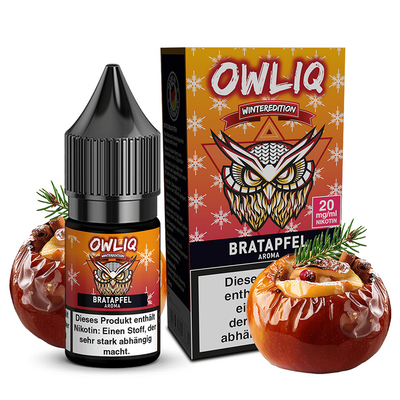 OWLIQ Nikotinsalz Weihnachtsedition - Bratapfel - 20mg OWLIQ Nikotinsalz Weihnachtsedition - Bratapfel - 20mg