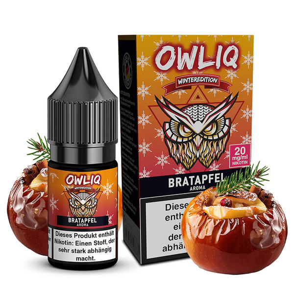 OWLIQ Nikotinsalz Weihnachtsedition - Bratapfel - 20mg OWLIQ Nikotinsalz Weihnachtsedition - Bratapfel - 20mg